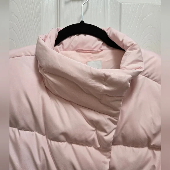JJill Down-filled quilted pale pink puffer jacket Size Large - Picture 8 of 16